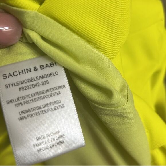 NWT Sachin & Babi Bubble Hem Split Corset Neon
Green Strapless Mini-B4/5 - Picture 8 of 10